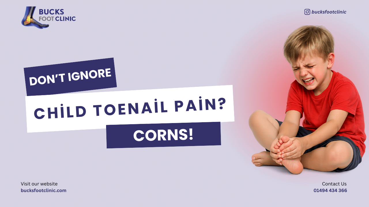 child toenail pain or corns