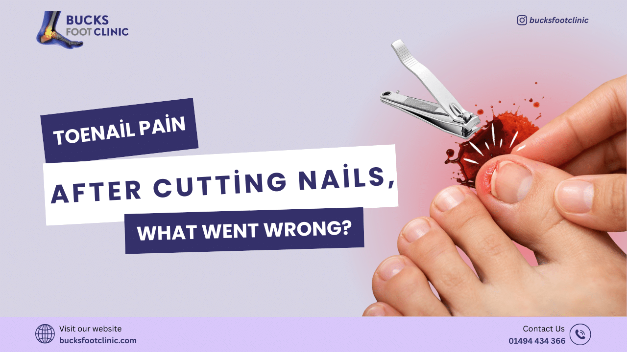 toenail pain after cutting nails