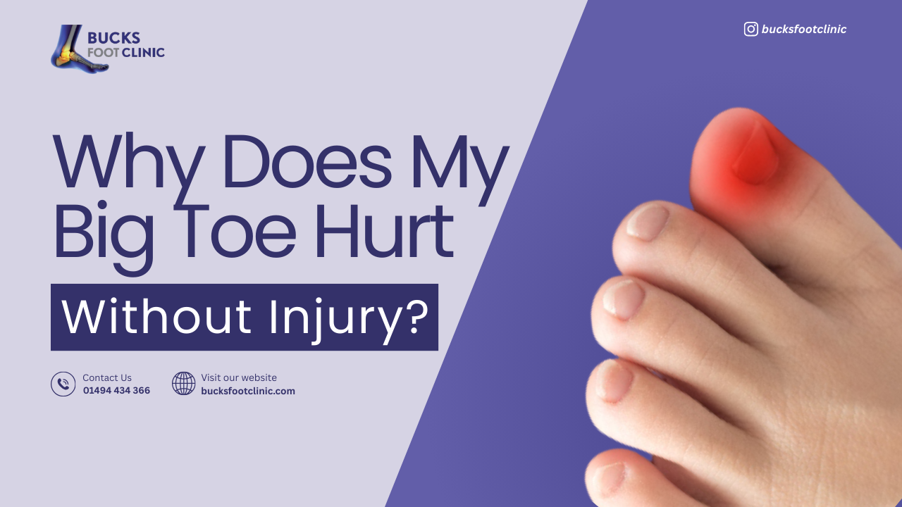 big toe pain without injury